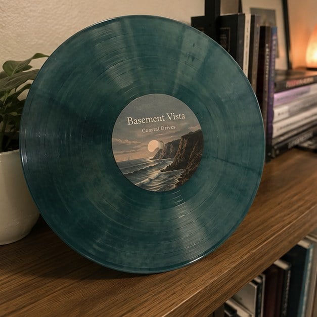 Custom pressed record — customer photo