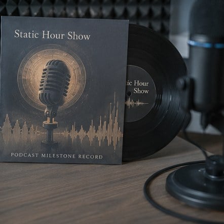 Customized vinyl records for podcasters and creators